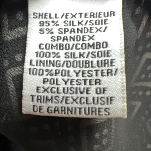 Diane von Furstenberg Eugenia Silk Shift Dress V-Neck Dot Diamond Black Size 4 - Picture 10 of 11